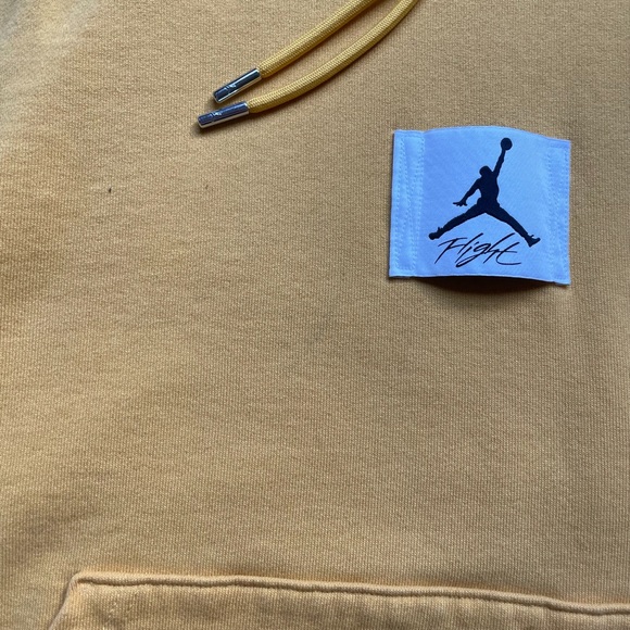 Nike Men’s Yellow Air Jordan Essentials Statement Fleece Hoodie 2XL - Picture 11 of 13
